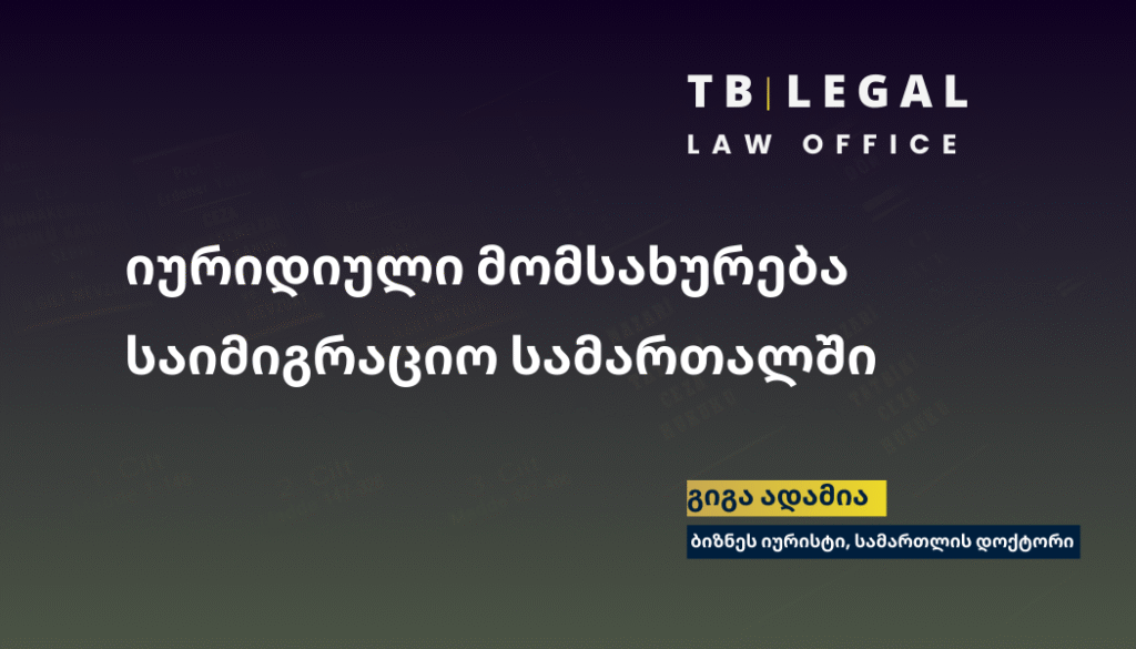 საიმიგრაციო იურიდიული მომსახურება – ბინადრობის და ვიზის სამართლებრივი მხარდაჭერა | გიგა ადამია, ბიზნეს იურისტი