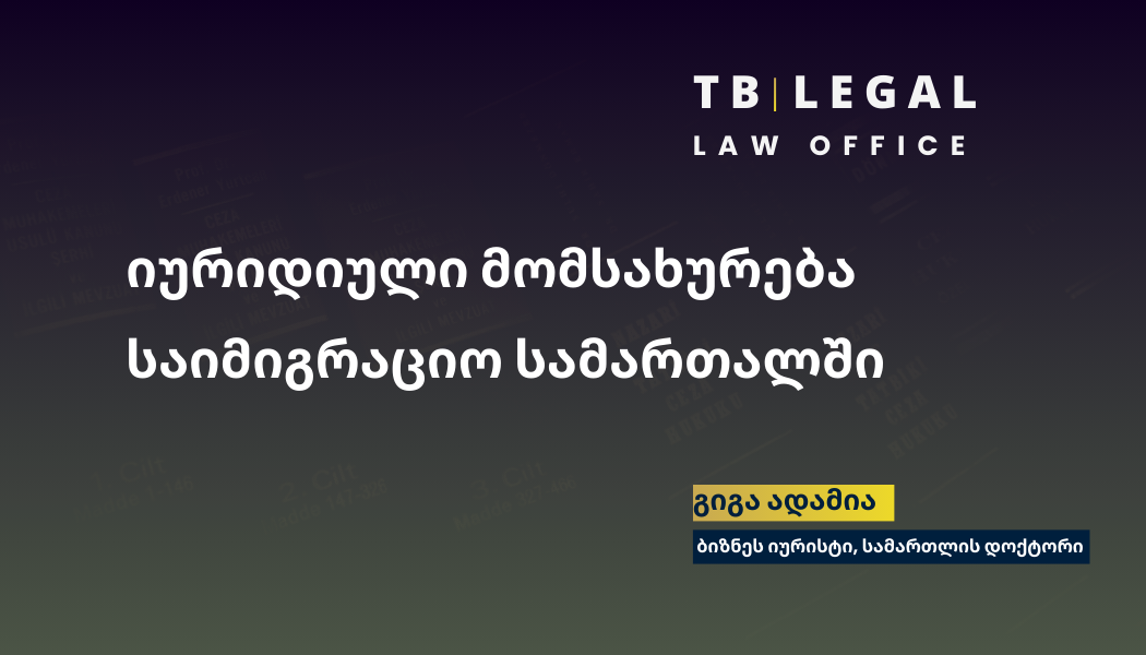 საიმიგრაციო იურიდიული მომსახურება – ბინადრობის და ვიზის სამართლებრივი მხარდაჭერა | გიგა ადამია, ბიზნეს იურისტი