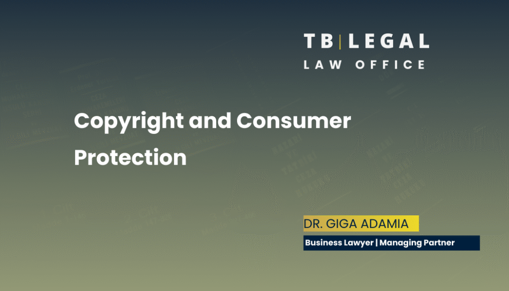 Copyright and Consumer Protection 7 Copyright and consumer protection legal analysis by Giga Adamia, business lawyer in Georgia providing legal services in IP and business law