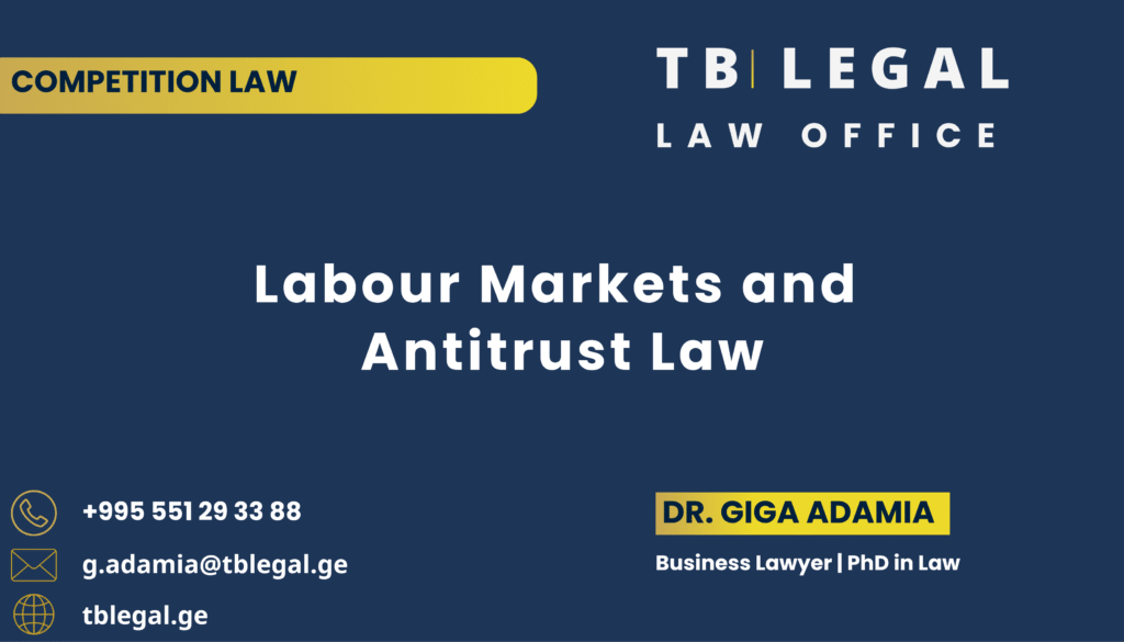 Labour Markets and Antitrust Law – legal insights by Dr. Giga Adamia and TB Legal on competition law, labour markets, and antitrust enforcement