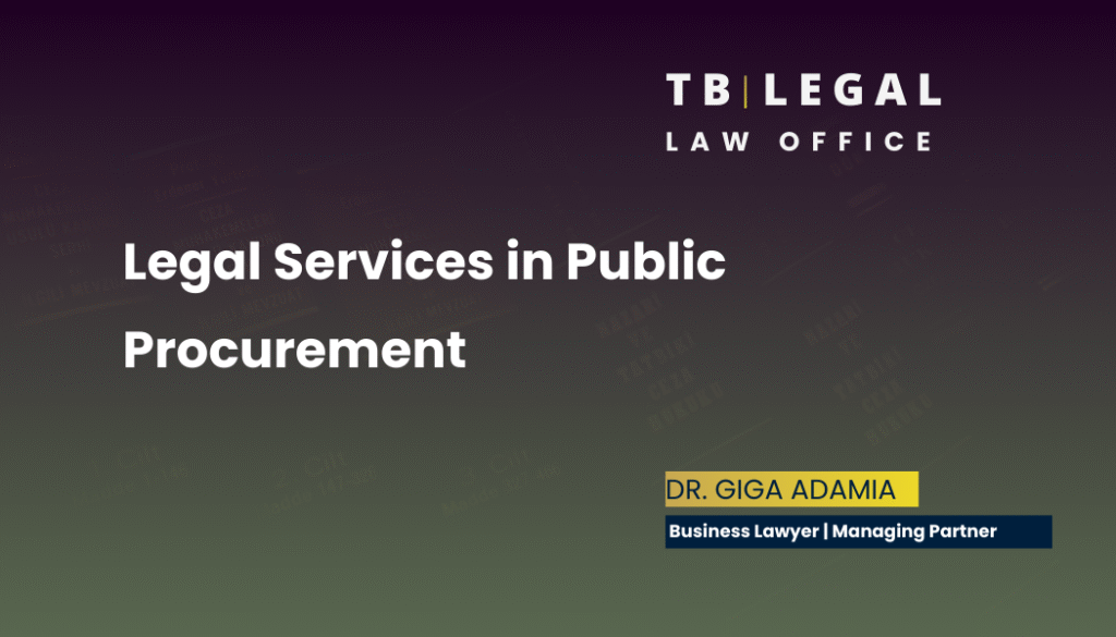 Legal services in public procurement – tender procedures and procurement disputes | Giga Adamia, Business Lawyer in Georgia
