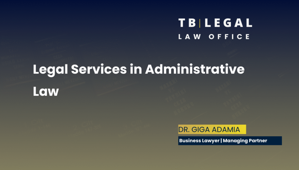 Legal services in administrative law – legal representation and regulatory compliance in Georgia | Giga Adamia, Business Lawyer in Georgia