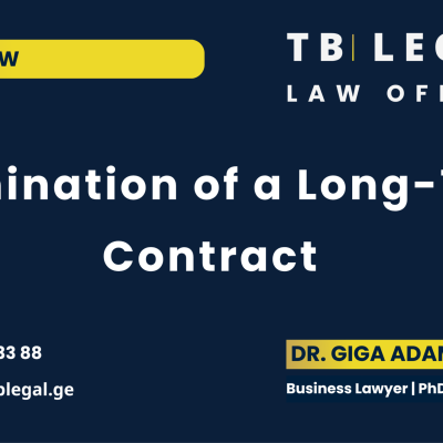 Termination of a Long-Term Contract – legal services by Dr. Giga Adamia and TB Legal for contract termination and commercial law matters