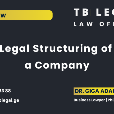 Legal Structuring of a Company in Georgia – legal services by Dr. Giga Adamia and TB Legal for corporate governance, compliance, and business organization