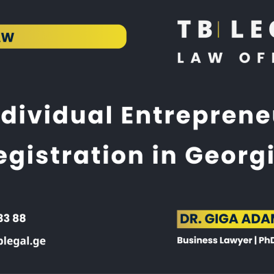 Individual Entrepreneur Registration in Georgia – legal services by Dr. Giga Adamia and TB Legal for business registration and entrepreneurial activities
