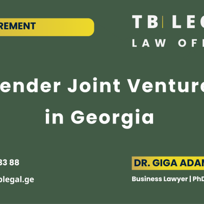 Tender Joint Venture in Georgia - legal services by Dr. Giga Adamia and TB Legal for public procurement joint ventures and tender participation